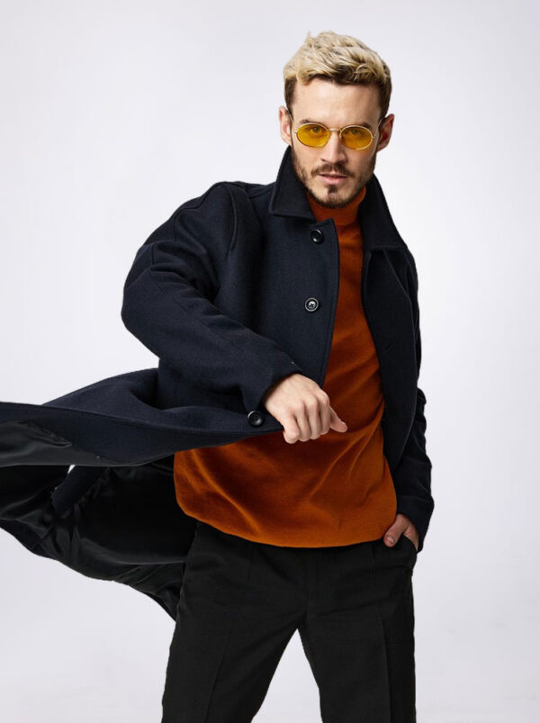 Classic Black Leather Jacket - Image 4
