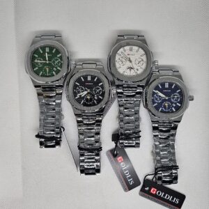 Goldis Model D – Chrono Black Dial (Rose Gold Trim)