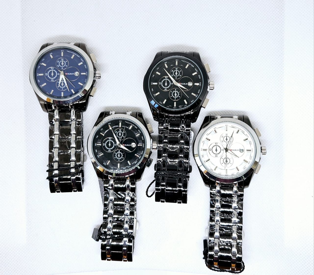 Goldis Model E – Classic Roman Dial (Gold & Black Two-Tone)