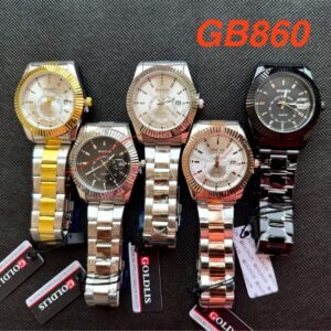 Goldis Model J – Gold Chain with White Dial (Ladies)